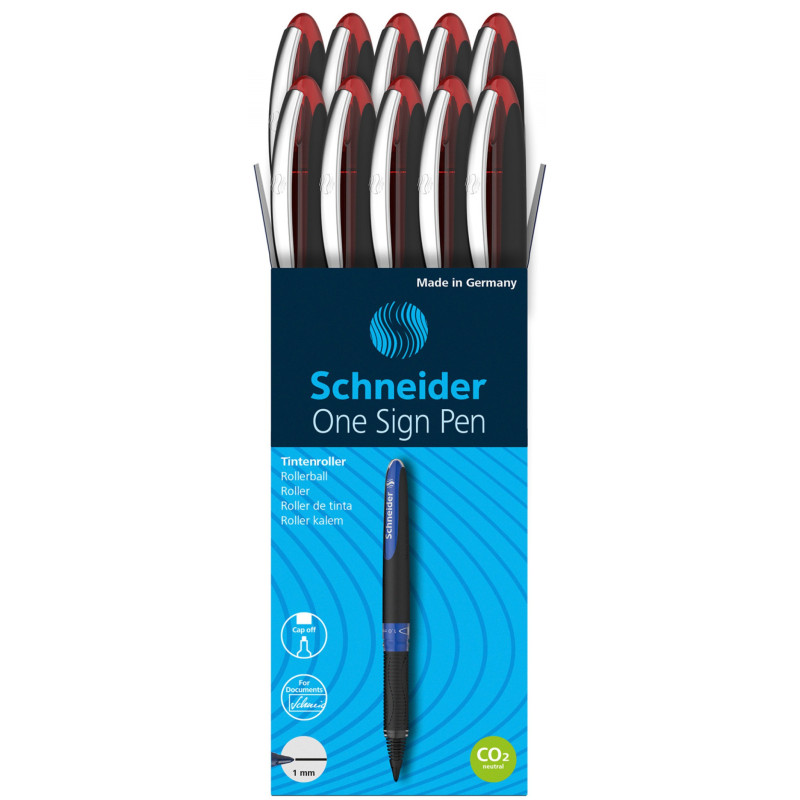 Pióro kulkowe SCHNEIDER One Sign Pen, 1,0 mm, czerwone