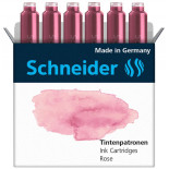 Naboje do piór SCHNEIDER, 6 szt., rose / pudrowy róż