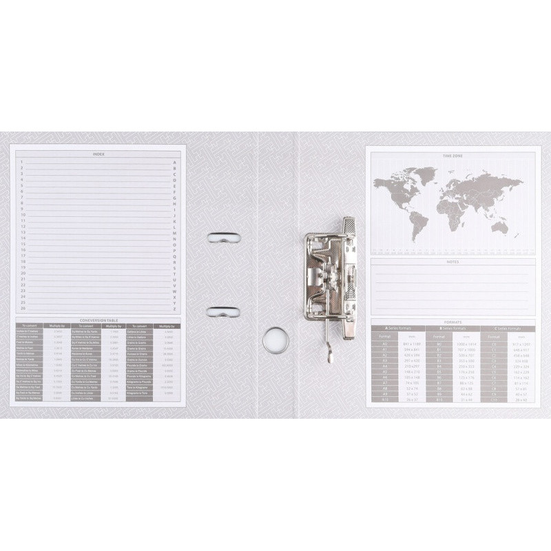 Segregator BASIC-S z szyną, PP, A4/75mm, czerwony