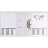 Segregator BASIC-S z szyną, PP, A4/75mm, żółty