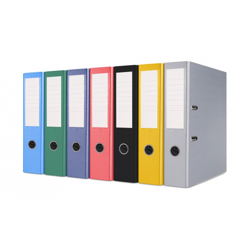 Segregator BASIC-S z szyną, PP, A4/75mm, żółty