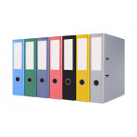 Segregator BASIC-S z szyną, PP, A4/75mm, żółty