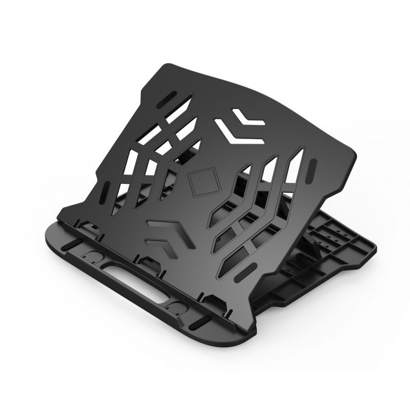 Podstawa pod laptopa z obrotowym podłożem Q-CONNECT, 25,5x28x2,2 cm, czarna