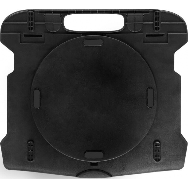Podstawa pod laptopa z obrotowym podłożem Q-CONNECT, 25,5x28x2,2 cm, czarna
