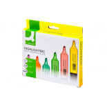 Zakreślacz Q-CONNECT, 6 szt., mix, pastelowe kolory