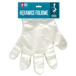 Rękawice foliowe ANNA ZARADNA, rozmiar M, 100 szt. na blistrze, bezbarwne