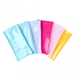 Piórnik saszetka GIMBOO, płaska, PVC, 22x11 cm, 280 MIC, mix kolorów pastel