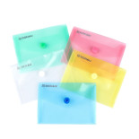 Teczka kopertowa, PP, A7, 85 x 120 x 8 mm, 0,18MIC na zatrzask, display, mix