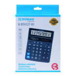 Kalkulator biurowy DONAU TECH, CI-SDC888XBK, 12-cyfr. wyświetlacz, wym. 203x158x31 mm, czarny