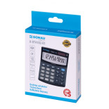 Kalkulator biurowy DONAU TECH, CI-SDC810NR, 10-cyfr. wyświetlacz, wym. 122x100x32 mm, czarny