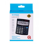 Kalkulator biurowy DONAU TECH, CI-SDC812NR, 12-cyfr. wyświetlacz, wym. 122x100x32 mm, czarny