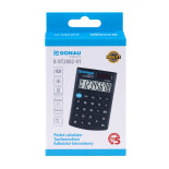 Kalkulator kieszonkowy DONAU TECH, CI-SLD200NR, 8-cyfr. wyświetlacz, wym. 97x60x10 mm, czarny