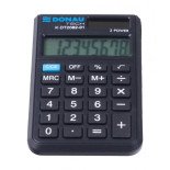 Kalkulator kieszonkowy DONAU TECH, CI-SLD200NR, 8-cyfr. wyświetlacz, wym. 97x60x10 mm, czarny