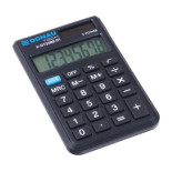 Kalkulator kieszonkowy DONAU TECH, CI-SLD200NR, 8-cyfr. wyświetlacz, wym. 97x60x10 mm, czarny