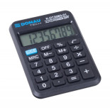 Kalkulator kieszonkowy DONAU TECH, CI-LC110NR, 8-cyfr. wyświetlacz, wym. 89x58x11 mm, czarny
