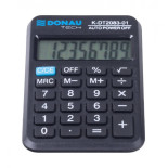 Kalkulator kieszonkowy DONAU TECH, CI-LC110NR, 8-cyfr. wyświetlacz, wym. 89x58x11 mm, czarny