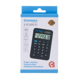 Kalkulator kieszonkowy DONAU TECH, CI-LC210NR, 8-cyfr. wyświetlacz, wym. 97x62x11 mm, czarny