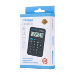 Kalkulator kieszonkowy DONAU TECH, CI-LC210NR, 8-cyfr. wyświetlacz, wym. 97x62x11 mm, czarny