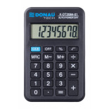 Kalkulator kieszonkowy DONAU TECH, CI-LC210NR, 8-cyfr. wyświetlacz, wym. 97x62x11 mm, czarny
