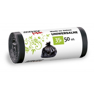Worki na śmieci STELLA, HDLD, 35 l, 50 szt., czarne