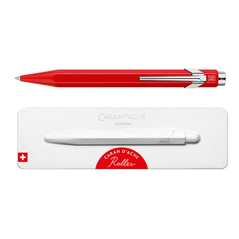 Pióro kulkowe CARAN D'ACHE 849, w pudełku, czerwone