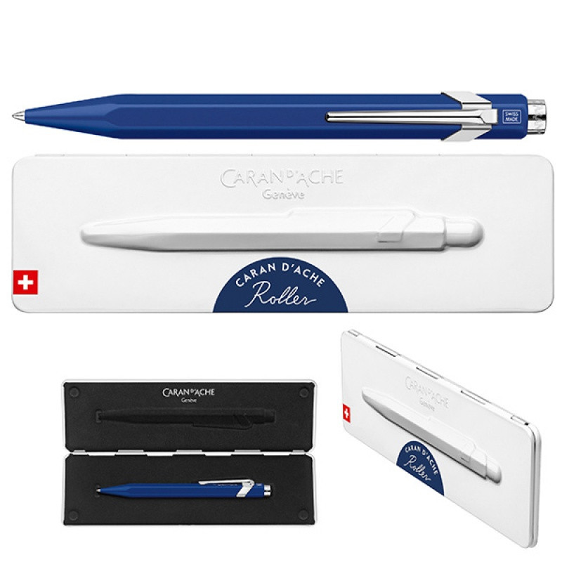 Pióro kulkowe CARAN D'ACHE 849, w pudełku, niebieskie