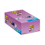 Bloczki samoprzylepne Post-it® Super Sticky (655-P16SSCY-EU), 127x76mm, 16x90 kart., żółte, 2 bloczki GRATIS