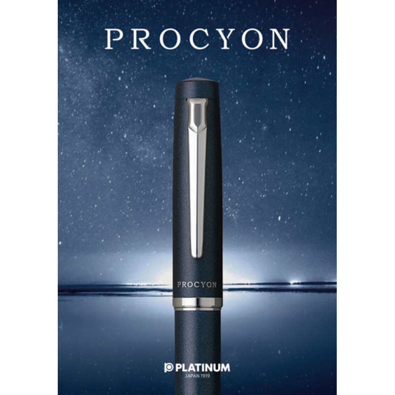Pióro wieczne PLATINUM Procyon Deep Sea, F, niebieskie