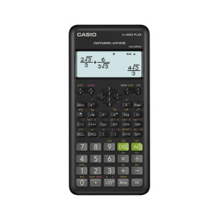 Kalkulator naukowy CASIO FX-82ESPLUS-2, 252 funkcje, 77x162mm, czarny, box