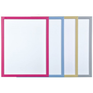 Tablica suchościeralna BI-OFFICE, 60x40cm, lakierowana, kolorowe ramy