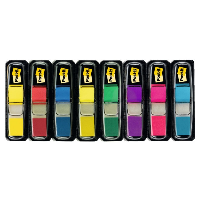 Zakładki indeksujące Post-it® (683), PP, 11,9x43,2mm, 5x35 + 3x35 gratis, mix kolorów