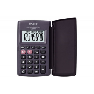 Kalkulator kieszonkowy CASIO HL-820LV-B BK, 8-cyfrowy, 127x104mm, czarny, box