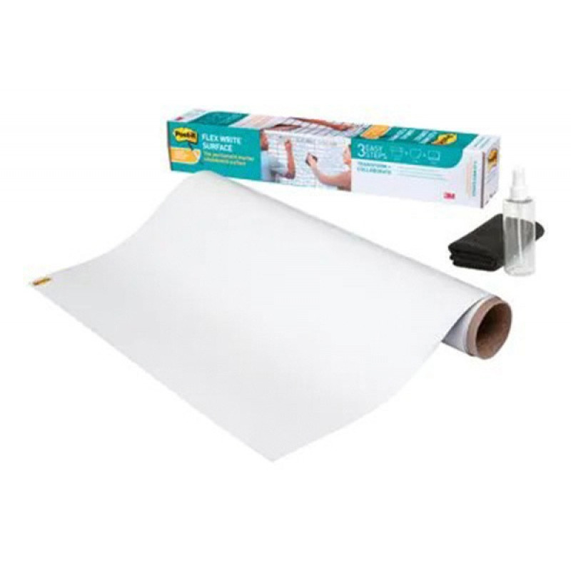 Suchościeralna folia w rolce POST-IT® Flex Write (DEF3x2EU), 60,9x91,4 cm, biała