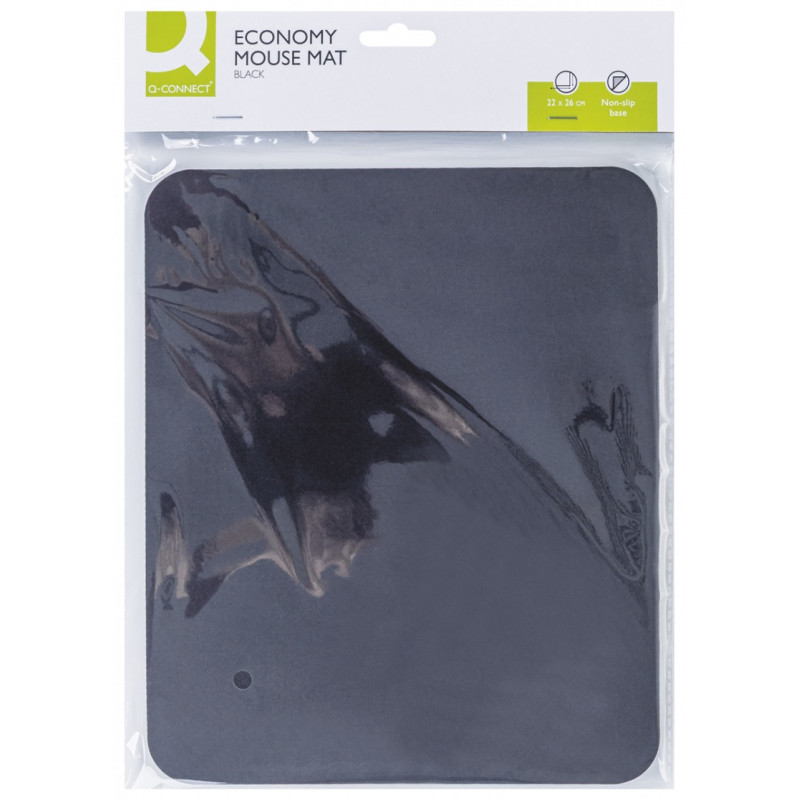 Podkładka pod mysz Q-CONNECT, 22x26 cm, czarny