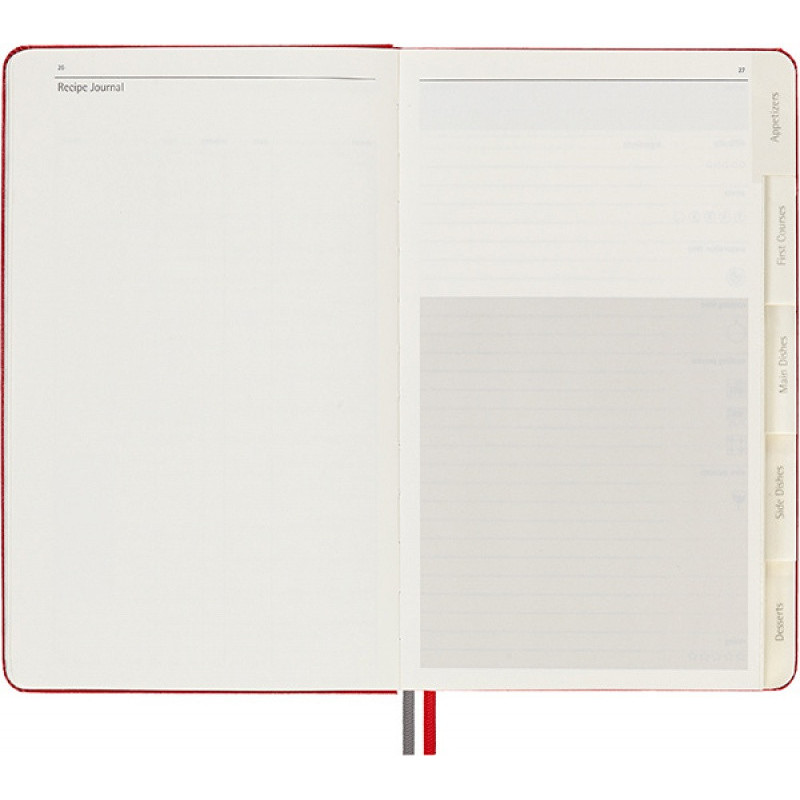 Notes MOLESKINE Passion Journal Recipe, 400 stron, czerwony