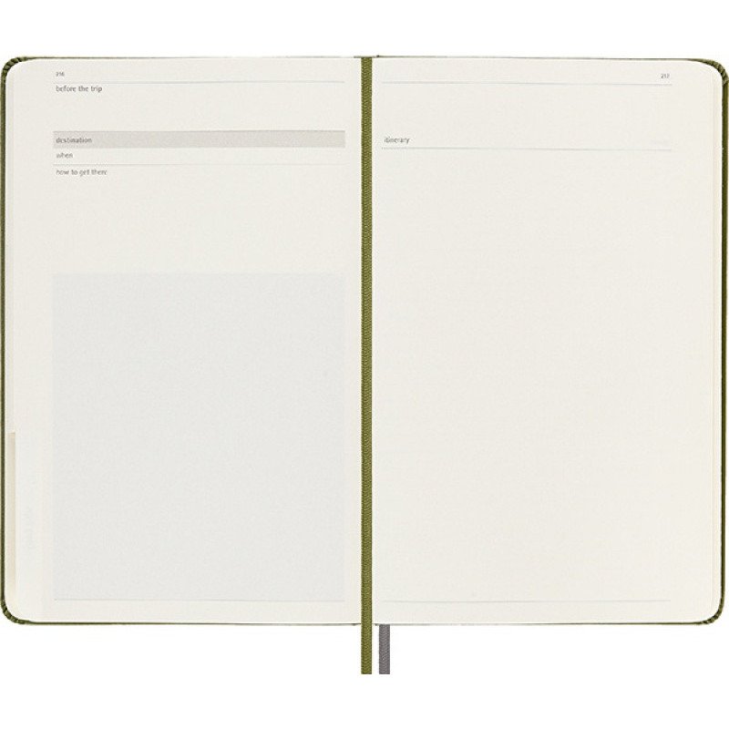 Notes MOLESKINE Passion Journal Travel, 400 stron, zielony