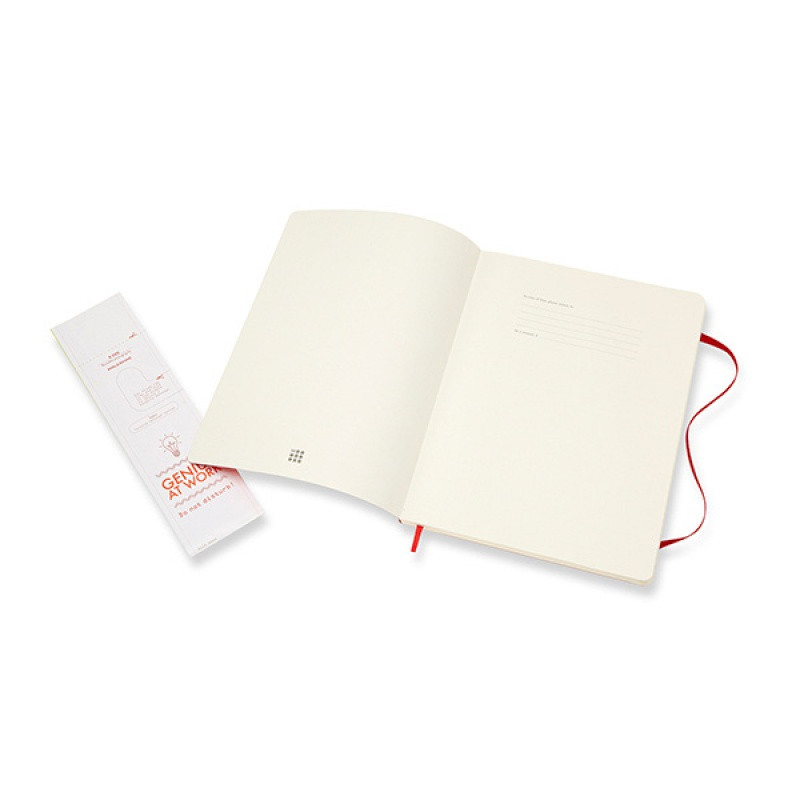 Notes MOLESKINE Classic XL, 19x25cm, w linie, miękka oprawa, 192 strony, czerwony