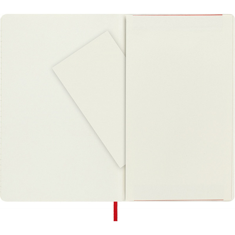 Notes MOLESKINE Classic L, 13x21cm, w linie, miękka oprawa, 192 strony, czerwony