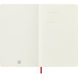 Notes MOLESKINE Classic L, 13x21cm, w kratkę, miękka oprawa, 192 strony, czerwony