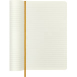 Notes MOLESKINE Classic edycja limitowana, miękka oprawa skórzana L, 13x21 cm, w linie, żółty