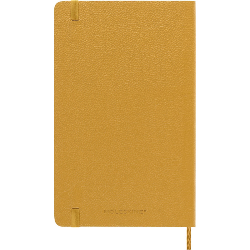Notes MOLESKINE Classic edycja limitowana, miękka oprawa skórzana L, 13x21 cm, w linie, żółty