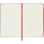 Notes MOLESKINE Classic M, 11,5x18 cm, w kratkę, twarda oprawa, scarlet red, 208 stron, czerwony