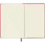 Notes MOLESKINE Classic M, 11,5x18 cm, w kratkę, twarda oprawa, scarlet red, 208 stron, czerwony