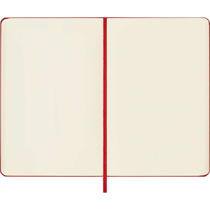 Notes MOLESKINE Classic M, 11,5x18 cm, gładki, twarda oprawa, scarlet red, 208 stron, czerwony