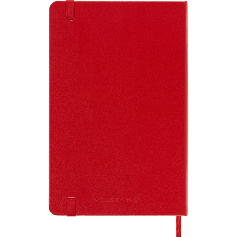Notes MOLESKINE Classic M, 11,5x18 cm, gładki, twarda oprawa, scarlet red, 208 stron, czerwony