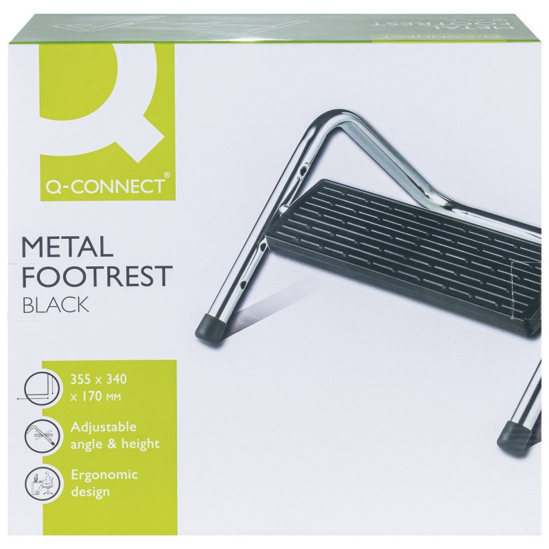 Podnóżek Q-CONNECT, z regulacją, 355x340x170mm, metalowy