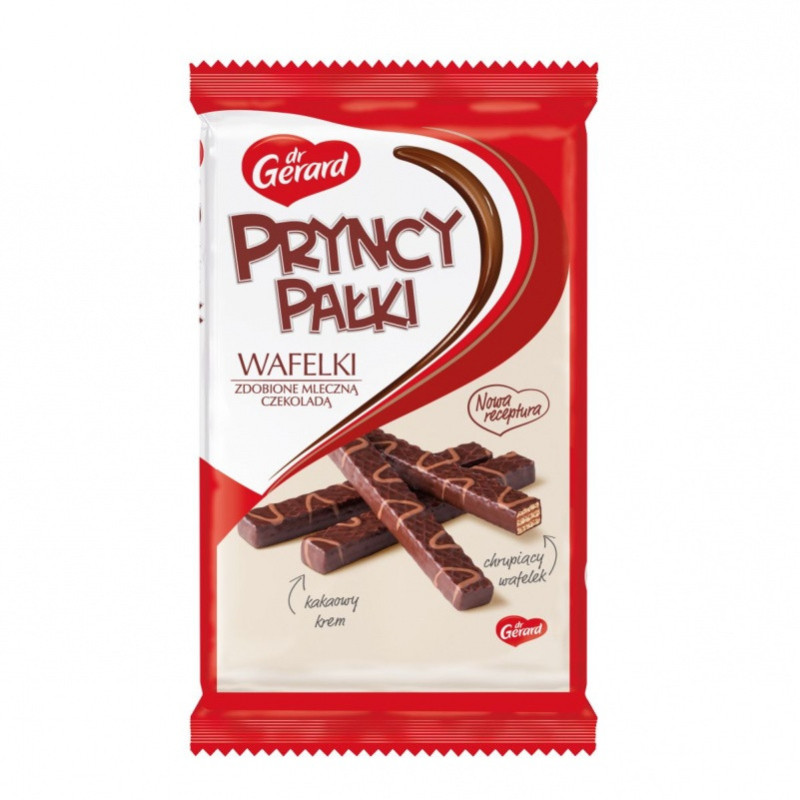 Wafle PRYNCYPAŁKI GERARD, w czekoladzie, 200g
