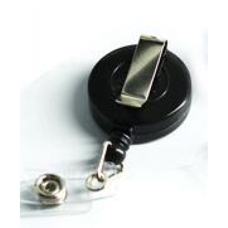 Linka do identyfikatora DONAU, zwijana, 80cm, 10szt., czarna