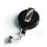 Linka do identyfikatora DONAU, zwijana, 80cm, 10szt., czarna