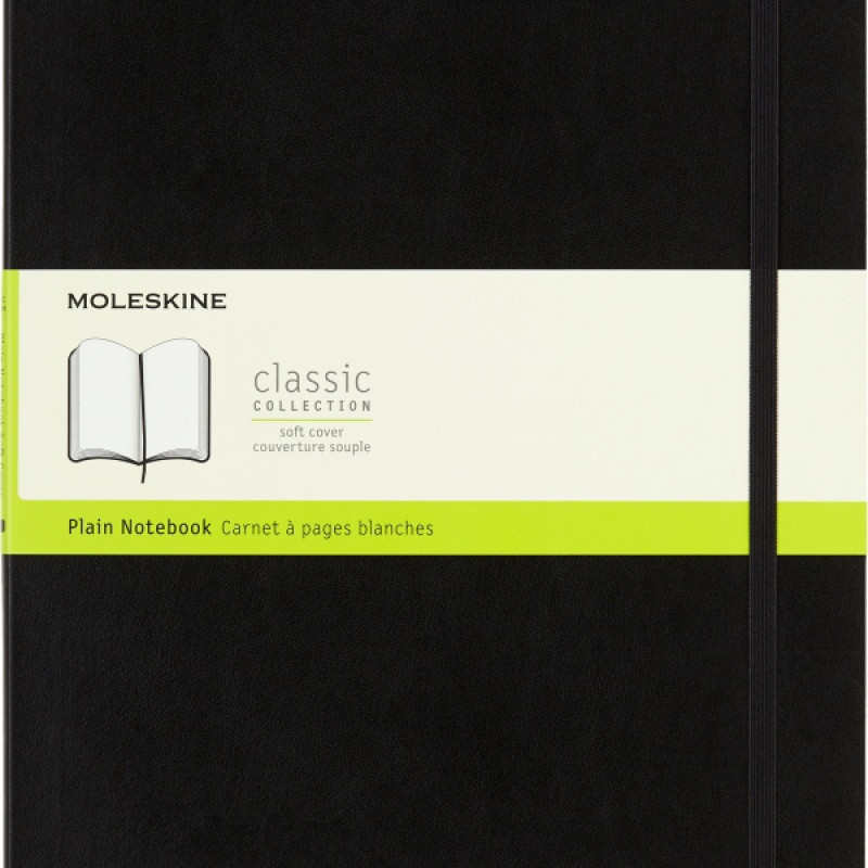 Notes MOLESKINE Classic A4 (21x29,7 cm) gładki, miękka oprawa, 192 strony, czarny